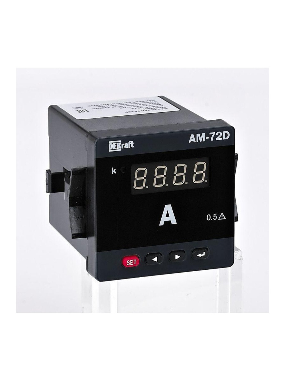 Амперметр цифровой АМ-96D 1ф вх. 1А 96х96мм LED-дисплей DEKraft 50320DEK