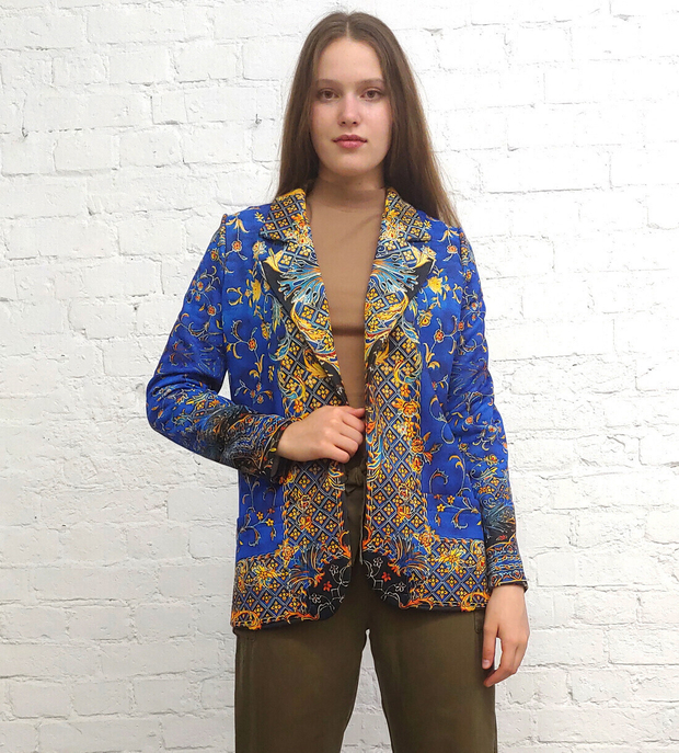 Трикотажный жакет, по мотивам индийского ковра