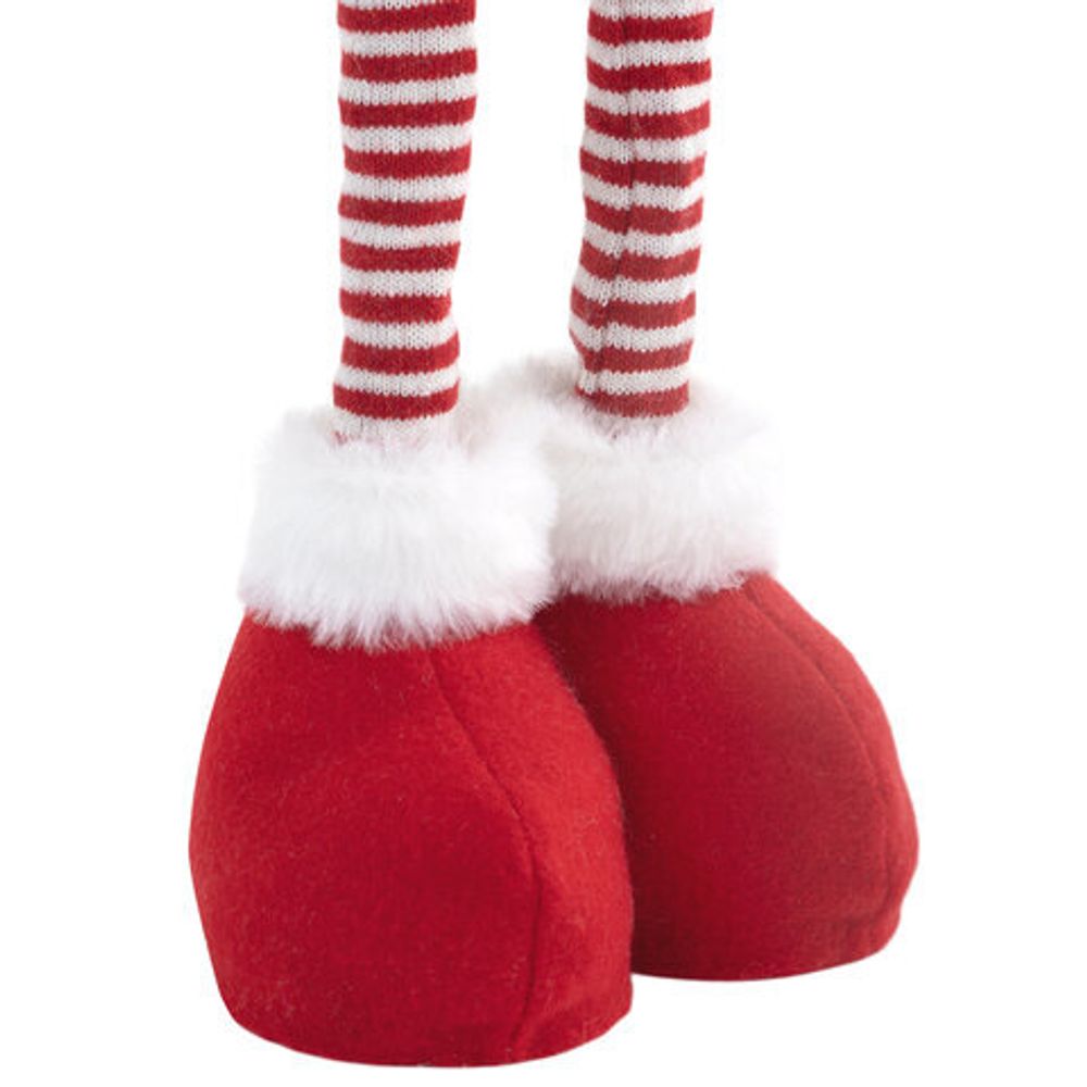 Украшение новогоднее интерьерное 70 см "Гном Ворчун", телескопические ножки, полиэстер, ЗОЛОТАЯ СКАЗКА, 592522