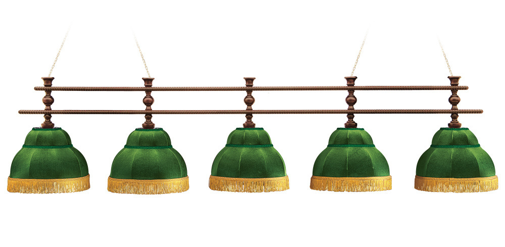 Лампа Аристократ 5 плафонов - береза