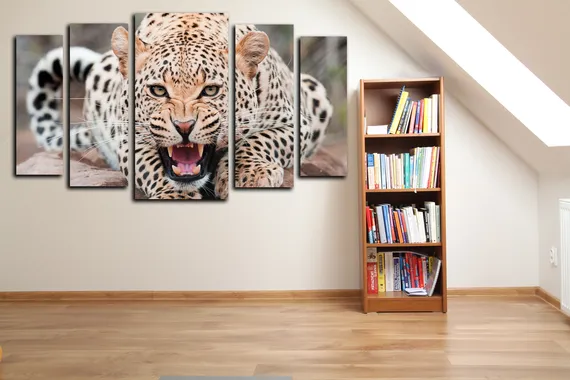 Модульная картина "Леопард"
