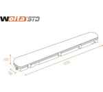 Светильник ДСП11-36-041-5К с БАП EM1 36Вт 5000К IP65 Матовый 4500лм 1270х152х100мм WOLTA STD