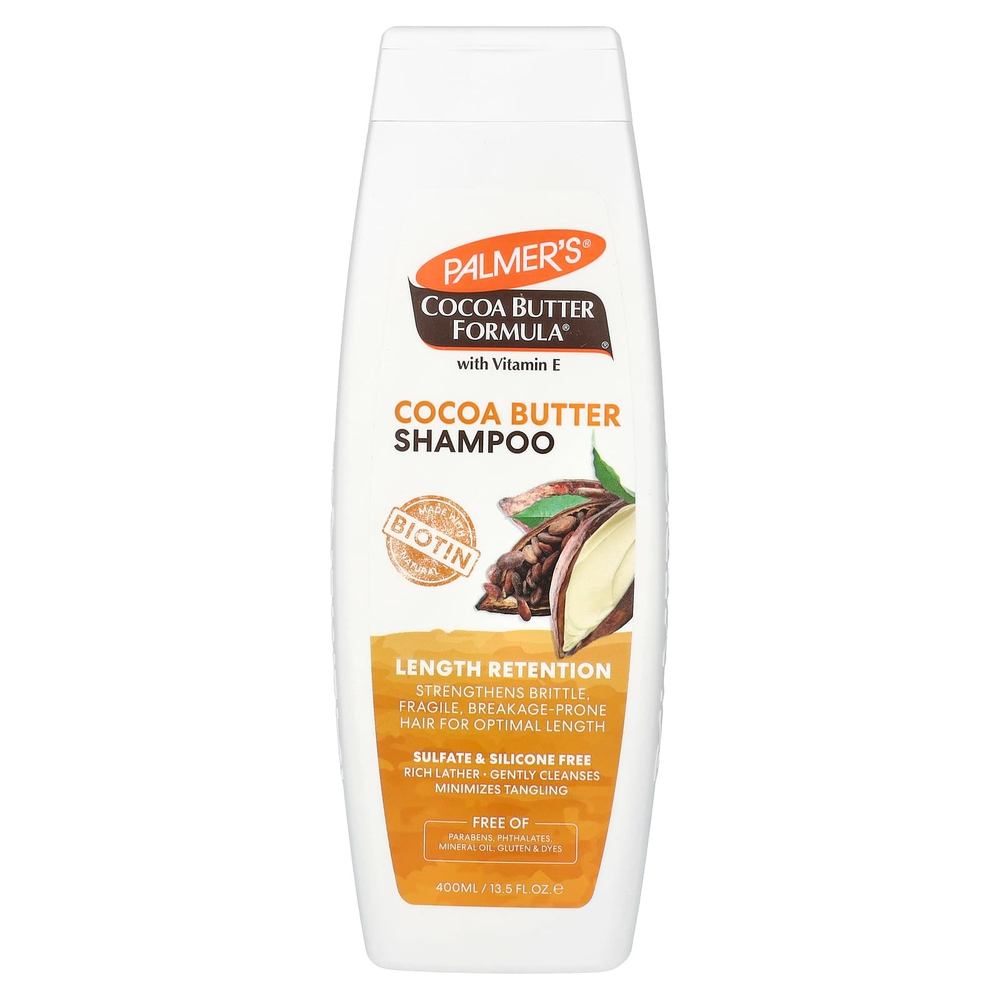 Palmer's, Cocoa Butter Formula, с витамином Е, шампунь для укрепления волос, 400 мл (13,5 жидк. унции)