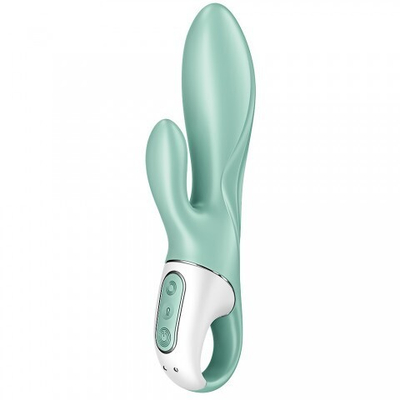 Вибратор-кролик Satisfyer Air Pump Bunny 5+, мятный