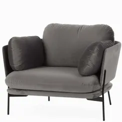 Кресло Sussex темно-серое