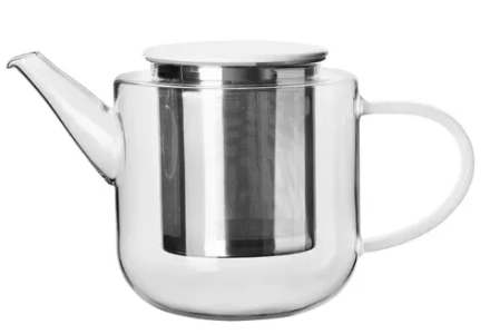 ASA Чайник Coppa Glass 1,1 л белый