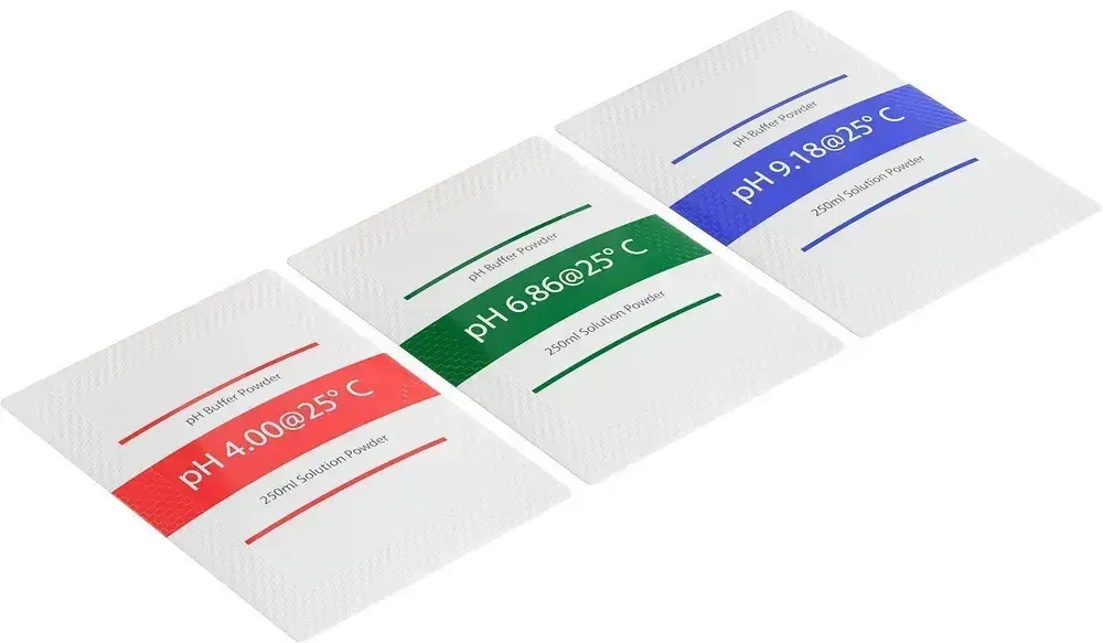 Буферные порошки для калибровки pH метра, комплект 15 штук 4.00, 6.86, 9.18
