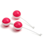 Набор вагинальных шаров Zemalia Keqel Ball для тренировок интимных мышц (розовый с белым ) (Цвет: розовый с белым)