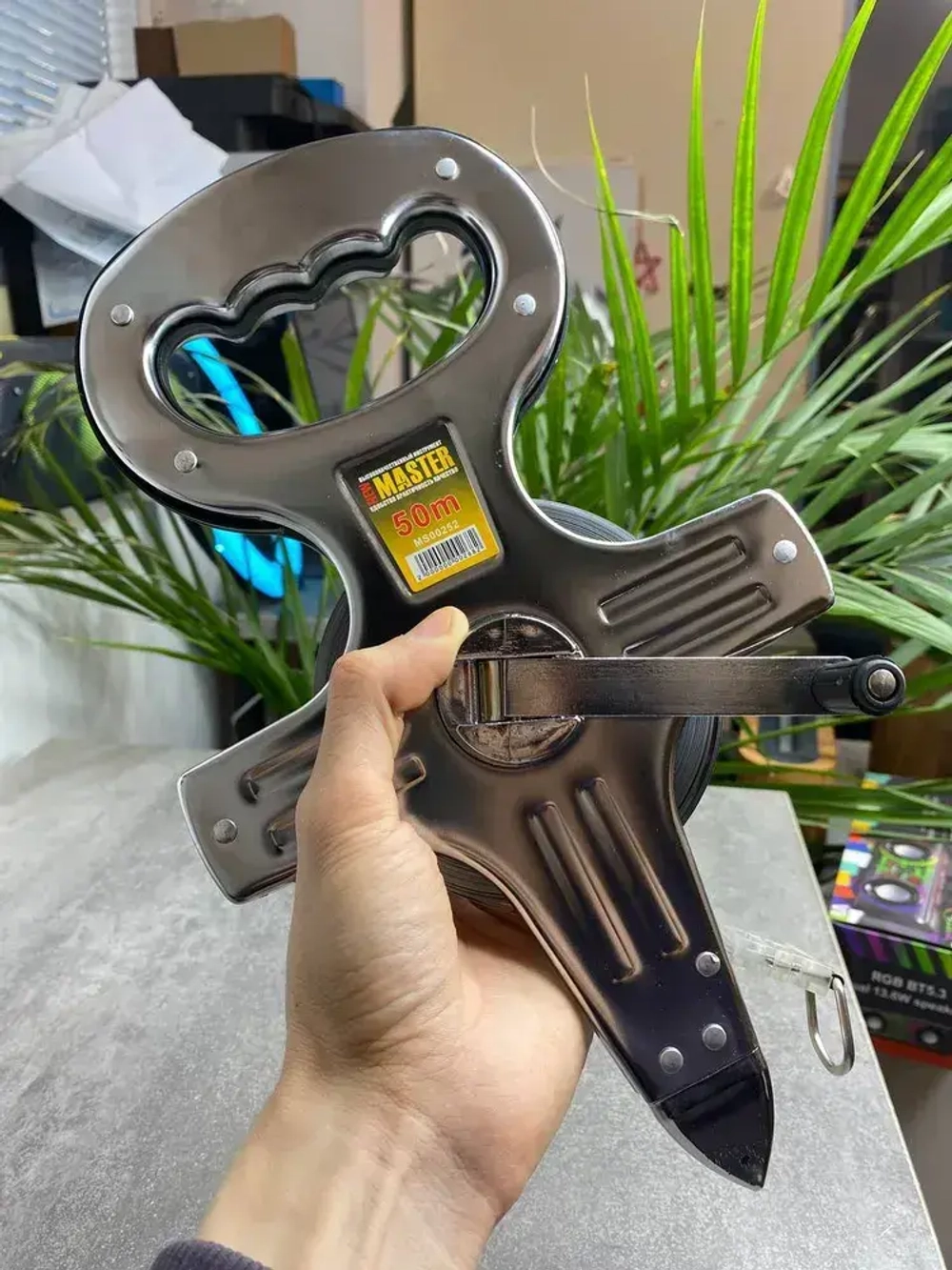 Измерительная рулетка геодезическая 50м металлическая