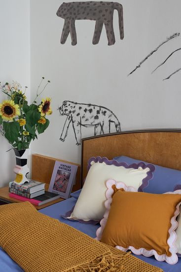 Чехол на подушку с контрастным кантом сиреневого цвета из коллекции trendy ruffles, 40х40 см