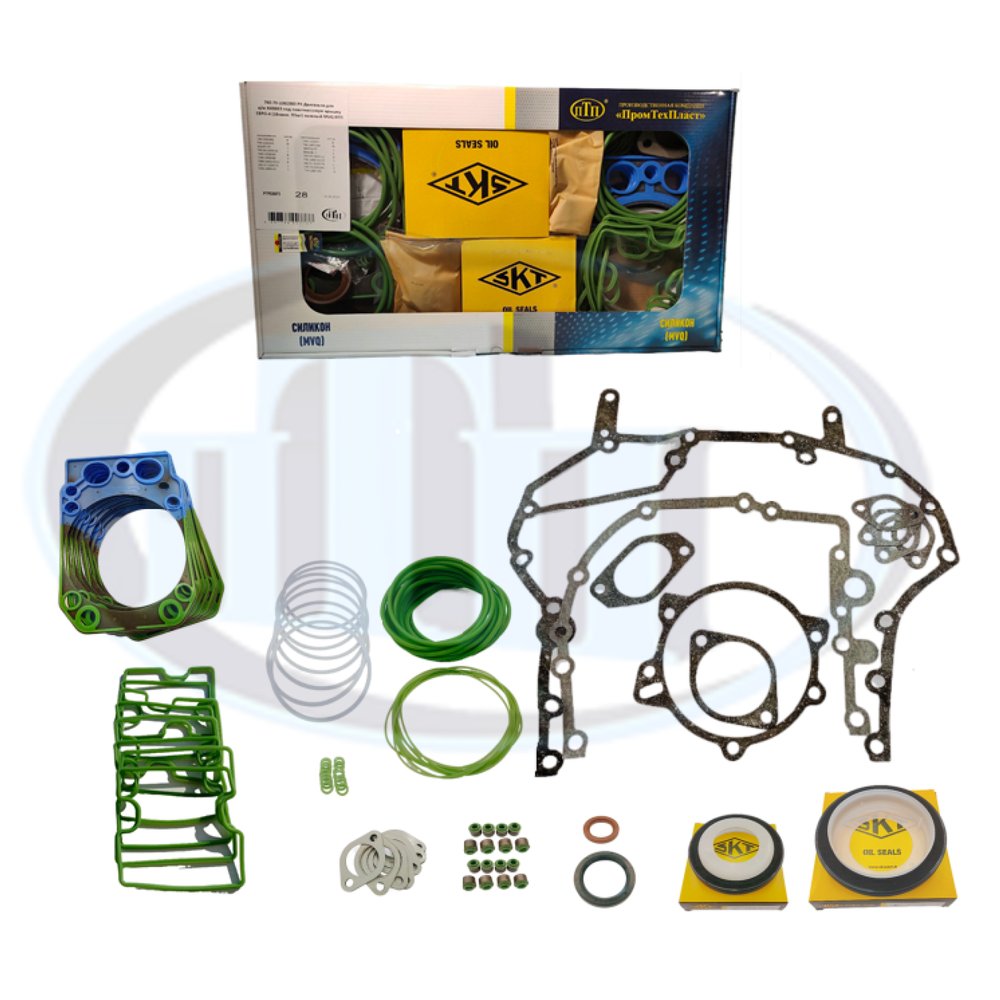 РК Двигателя для а/м КАМАЗ под пластик. крышку ЕВРО-4 (18наим. 101шт) зел. (740.70-1002000) MVQ ПТП