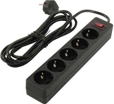Сетевой фильтр Defender ES Black <3м> ( 5  розеток  ) <99485>