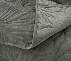 Покрывало 240х260 и 2 наволочки 50х70 Sofi De MarkO Глория зеленое