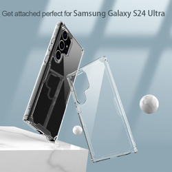 Усиленный прозрачный чехол от Nillkin для Samsung Galaxy S24 Ultra, серия Nature TPU Pro Case