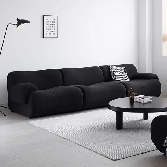 Трехместный компрессионный диван 4626, 290 см, темно-зеленый велюр (без пуфа)