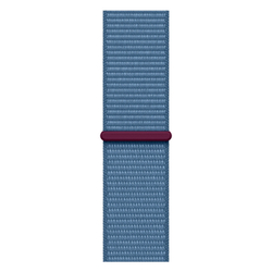 Apple Watch Series 9, 41 мм, корпус из алюминия Silver, тканевая спортивная петля Winter Blue