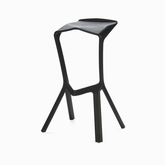 Барный стул Miura 2 черный пластик 