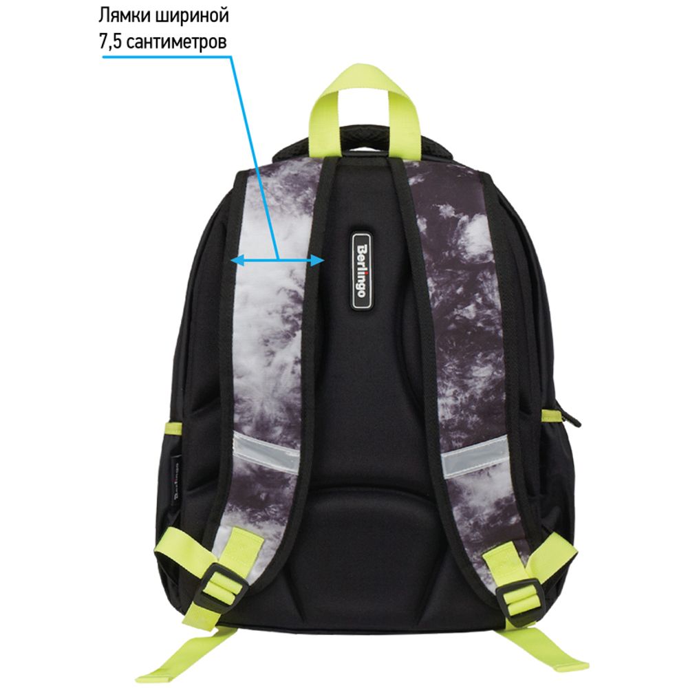 Рюкзак Berlingo Boom Black style 38,5х29х12см, 630 гр., 2отд. 3карм, с эргономичной спинкой