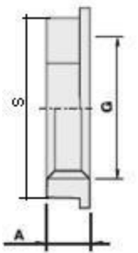Контргайка Valtec 1 1/4" с ребордой латунная никелированная VTr.655.N.0007