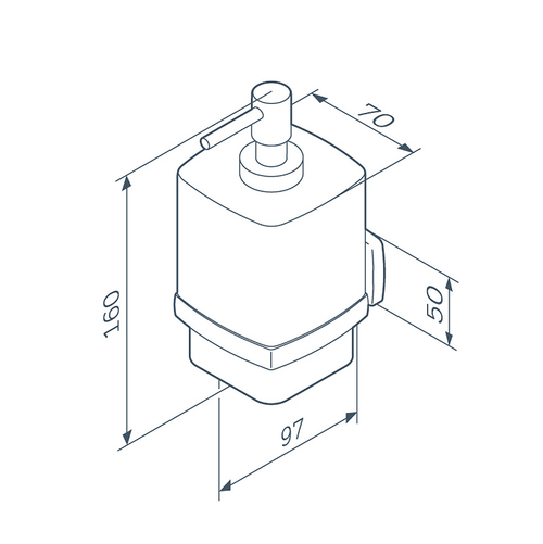 Дозатор для жидкого мыла AM.PM Gem A9036922 Черный Белый
