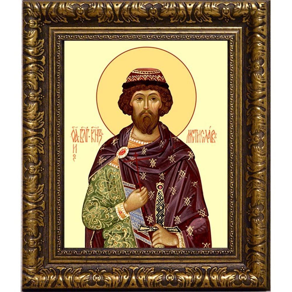 Мстислав (Феодор) Благоверный Князь. Икона на холсте.