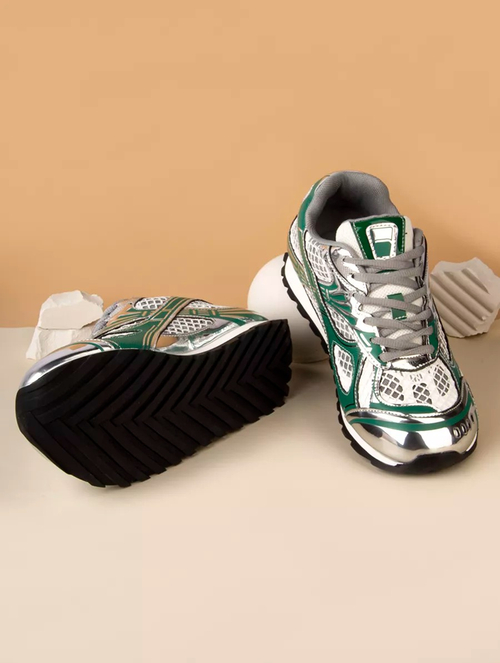 Кроссовки нат. кожа (36-41)р. / шт. HL-20-GREEN