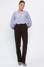 Брюки на резинке Эльда (коричневые) Б14332-9М LT Collection