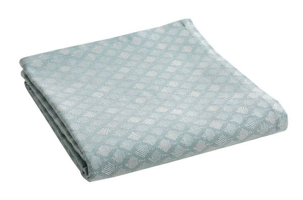 Покрывало CARPATES turquoise пике Blanc des Vosges 230x250 Бирюзовый