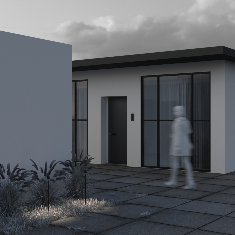 Грунтовый светодиодный светильник Maytoni Cane O504FL-L1B3K1