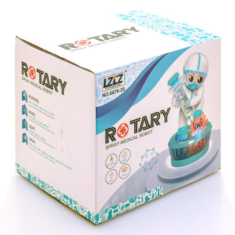 Робот на батарейках, свет/звук/пар, в коробке 1197682