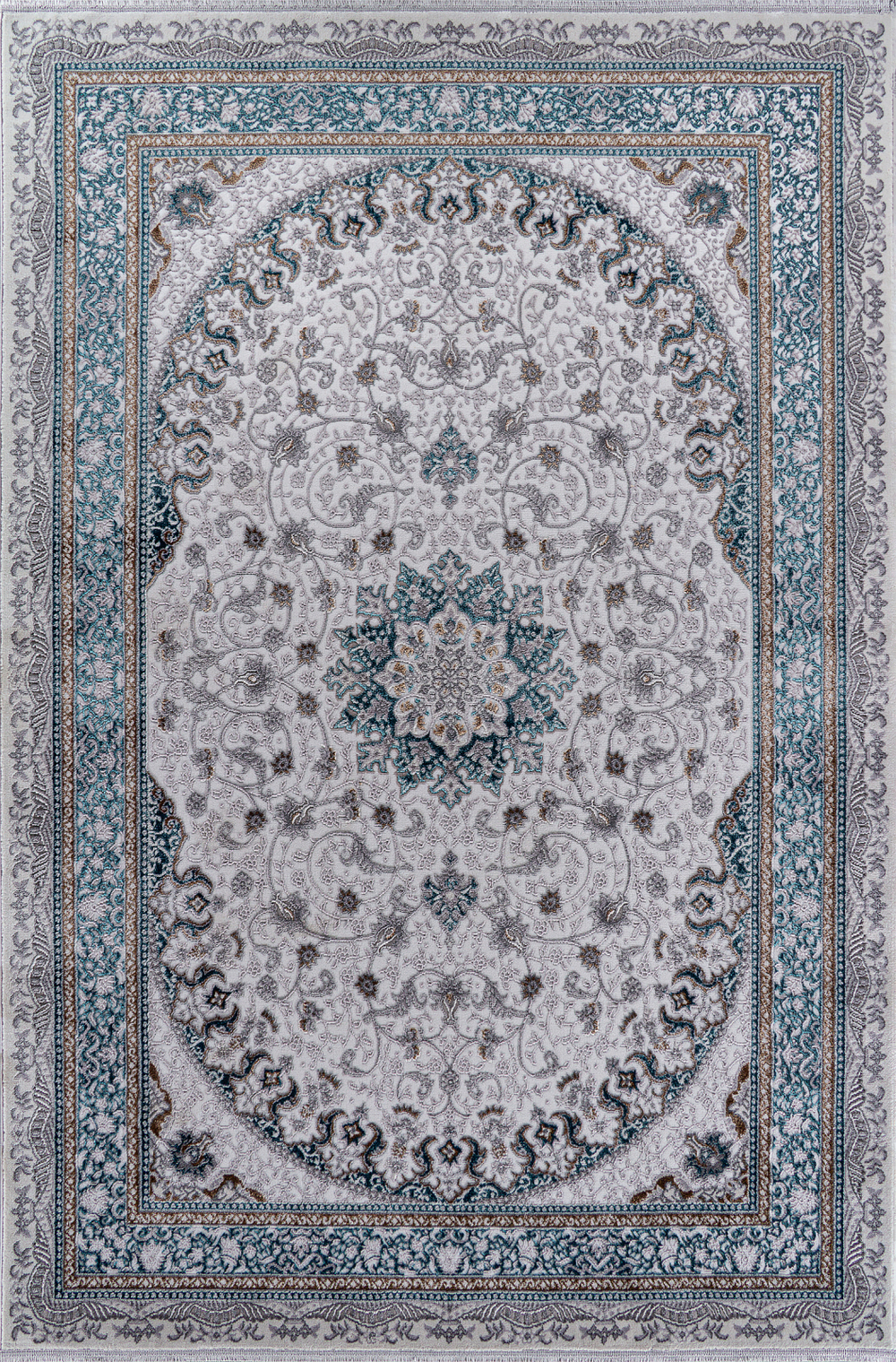 Ковер F639 - GREEN-BLUE - Прямоугольник - коллекция HALIF размер 80*150 см