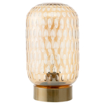 Светильник настольный mystic aura, D19 см, янтарно-золотой