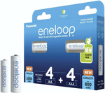 Аккумулятор Panasonic Eneloop BK-KJMCDE44E 4xAA(2000mAh) + 4xAAA(800mAh)