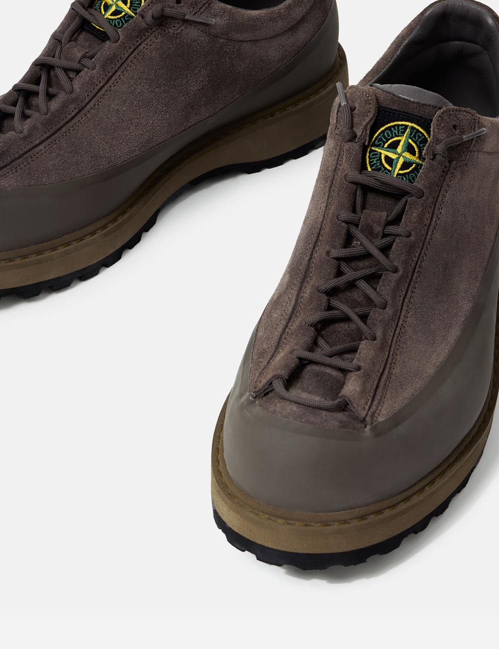 Stone Island Suede Shoes "Military Green"
