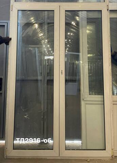 Дверь Пластиковая Б/У 218(в) х 149(ш) Штульповая (Балконный блок)