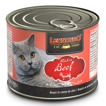 LEONARDO (Леонардо) Консервы c говядиной / Leonardo Rich In Beef, 200 г