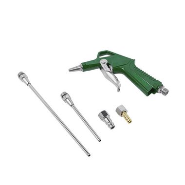 Пистолет обдувочный с комплектом сопел 3пр.(20,90,165мм+штуцер под б/с+штуцер елочка 8мм), в блистере RockForce##Rock FORCE RF-DG-12-K