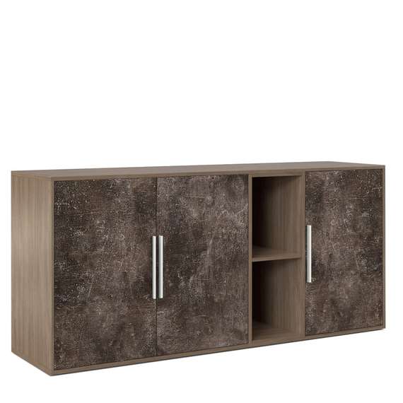 Шкаф низкий 3 створки, с нишей