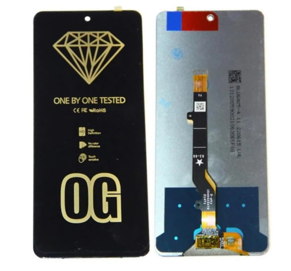 Дисплей для Tecno Camon 19 с тачскрином Черный