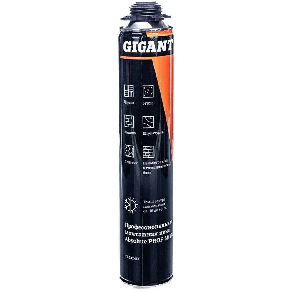 Пена монтажная профессиональная Gigant Absolute Prof 60 GT-242413 зимняя  750 мл