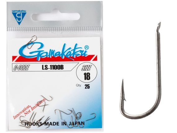 Крючки Gamakatsu LS-1100B HOOKS BRONZE разм. 18 25шт.