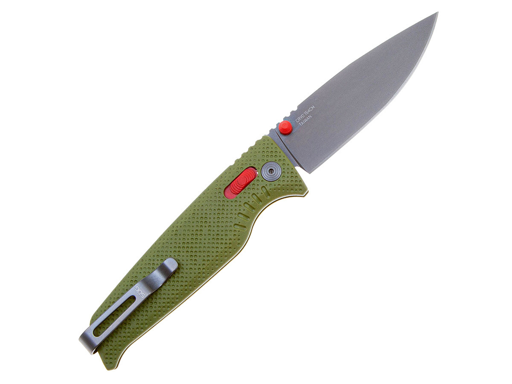 Нож складной SOG Altair XR Field Green, сталь Cryo 154CM, рукоять GRN, 54г