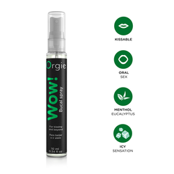 Стимулирующий оральный спрей Orgie WOW! Blowjob Spray с охлаждающим и возбуждающим эффектом, 10 мл