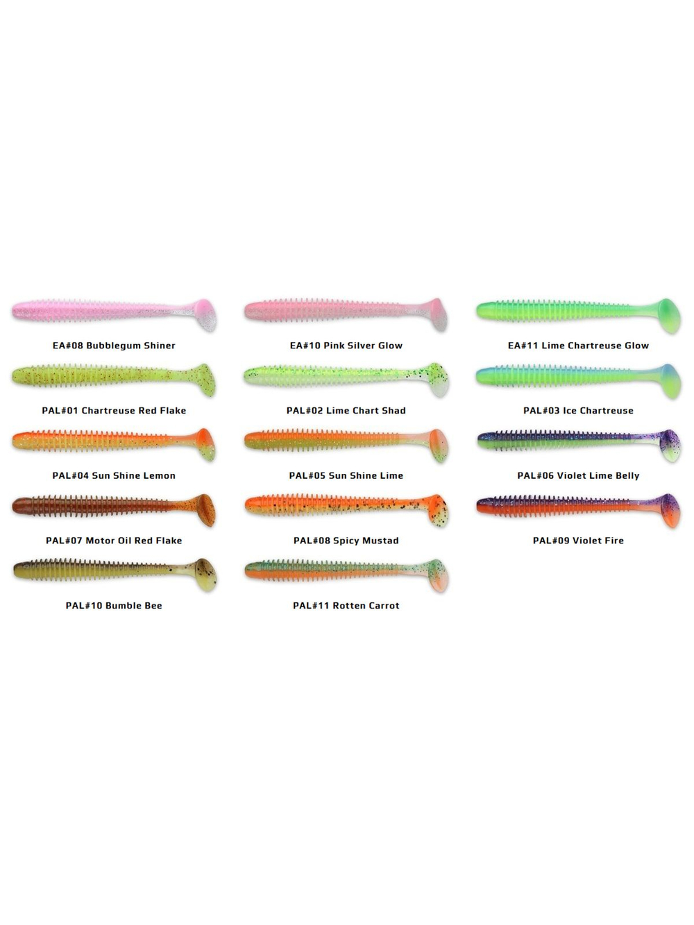 Приманка силиконовая Keitech Swing Impact 4.5" #417 Gold Flash Minnow, 3 упаковки по 6 штук