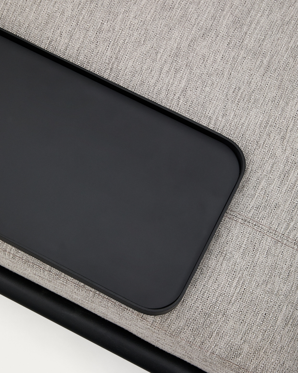 Диван 3-х местный Compo c маленьким подносом бежево-серый