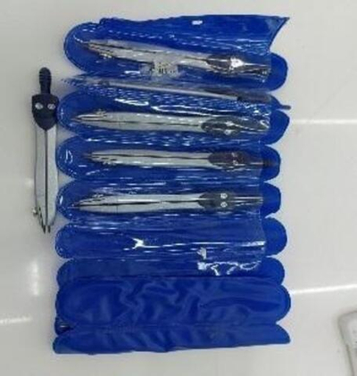 Циркуль металлический 110мм,в ПВХ , С-30639