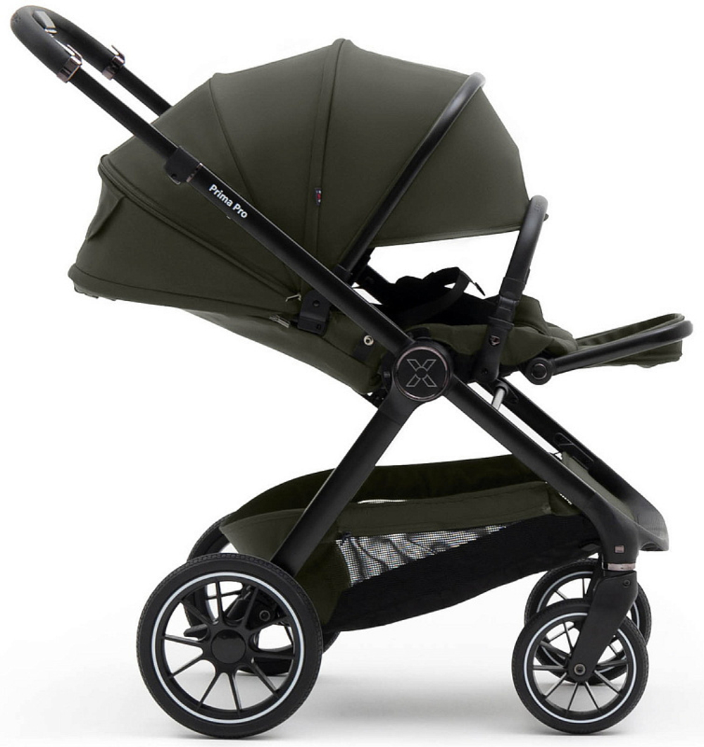 Коляска Agex Prima Pro 3 в 1 с автокреслом i-Team Black APF664 Green (Зеленый)