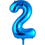 Фольгированные цифры в синем цвете 66 см / 102 см