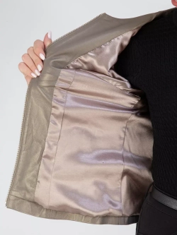 Кожаная куртка демисезонная на молнии