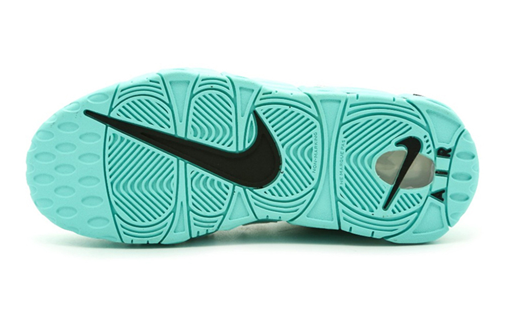 Air more uptempo light gs aqua / black / white cheap